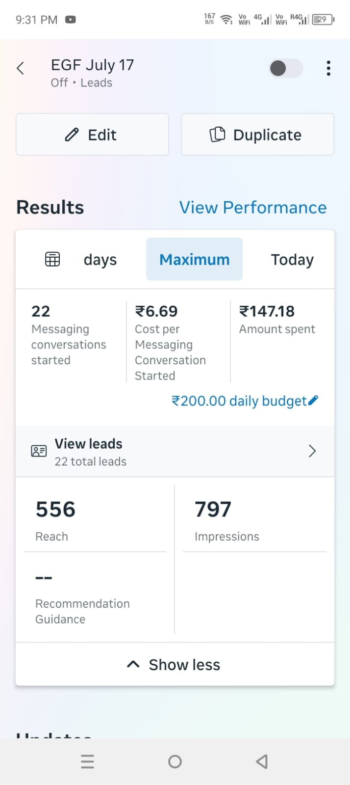 Retargeting — July campaign results